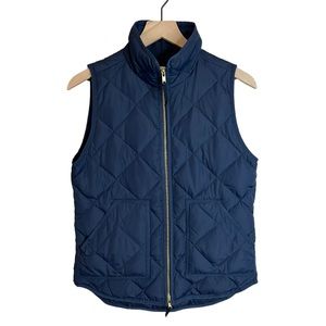 J. Crew Excursion Quilted Navy Vest